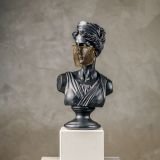 Black pop art cesar sculpture front