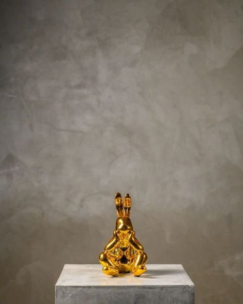 Gold Bunny Seated