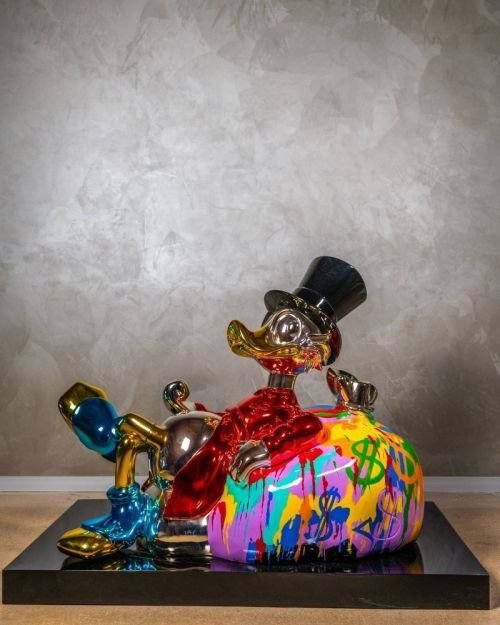 Graffiti Money Bag Scrooge – Chrome