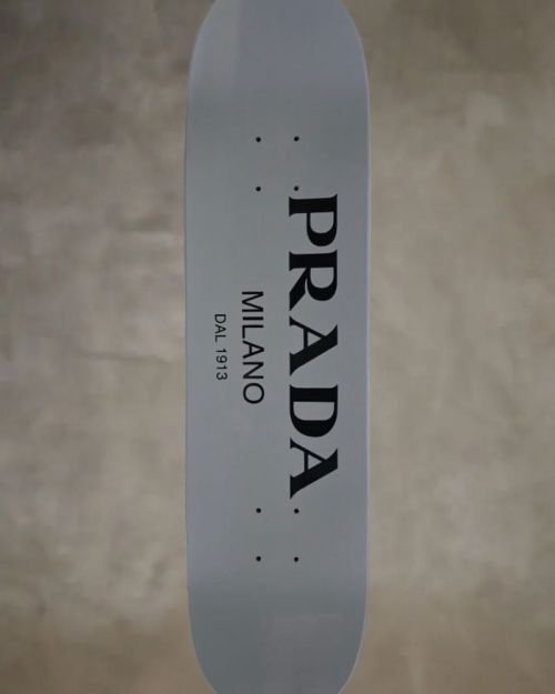PRADA MILANO Art Skateboard