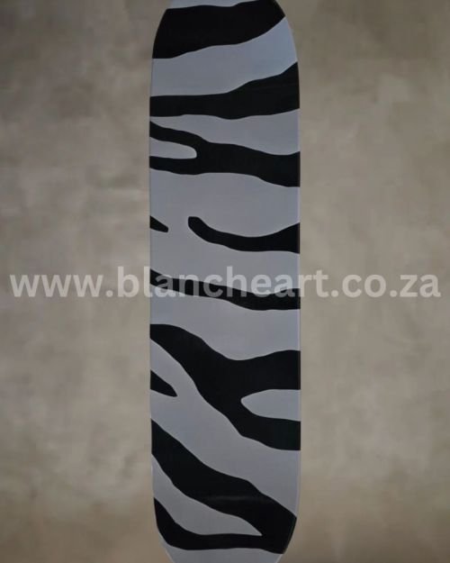 ZebraStreak Art Skateboard