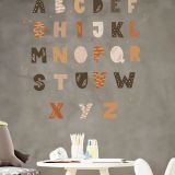 A B C wall sticker
