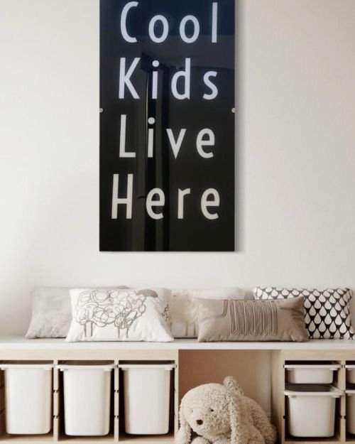 Cool Kids Live Here Perspex Frame