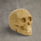 Gold skull ornament
