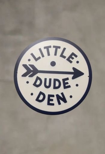 Little Dude Den Wall Decal