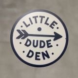 Little dude den wall decal