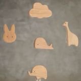 Wall hooks (Neutral wood)
