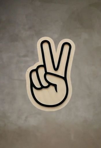 Peace Hand Wall Decal
