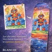 Kids Customised Artwork Skateboard