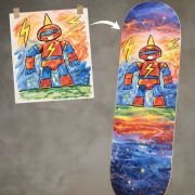 Kids Customised Artwork Skateboard