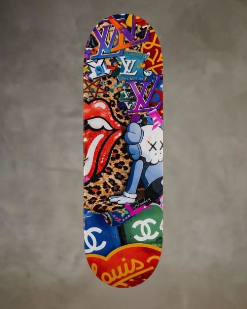 Leopard loving Skateboard