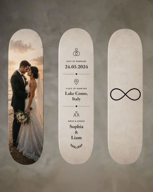 Customised Wedding Skateboards (Set of 3)